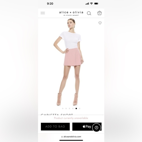 NWOT Alice + Olivia Carletta Skort in size 4 - Picture 8 of 10